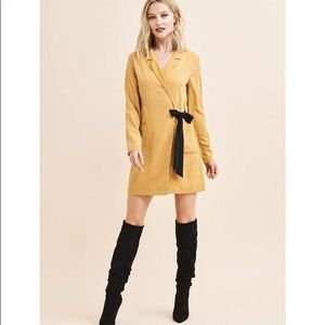 Dynamite Long Sleeve Blazer Dress